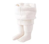 Hsternexy Baby Mädchen Frottee Strumpfhosen Weiche | Bio-Baumwolle Leggings Kinder Thermo Warme Strumpfhosen mit Anti-Rutsch-Sohle Neugeborene | Warm Tights für Mädchen 0