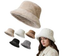 Hsternexy Kosakenmütze,Fellmütze Damen - Warm Plüschhut Russenmütze Fell Kunstpelz Plüsch Mütze Pelzmütze Winter Flauschige Russian Hat Weich Kosakenmütze Trapper Russische Fellhut Trappermützen