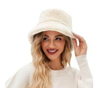 Hsternexy Schalmütze Damen, Fellmütze Damen - Winter Russenmütze Plüschhut Warm Russische Russian Hat Pelzmütze Kunstpelz Weich Plüsch Mütze Trapper Kosakenmütze Flauschige Fell Fellhut Trappermützen