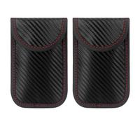 Hsthe Sea Autoschlüssel Hülle, 2 Stück Bag RFID Signalblockiertasche Funkschlüssel Anti-Diebstahl Schlüsseltasche mit Schlüsselanhänger, Autoschlüssel Tasche für Car Key Safe, 13 * 8.5cm