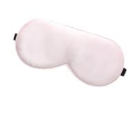 HSTWODE 1 Stück Seide Schlafmaske Augenmaske Schattierung Augenbinde Reisen Nachtmaske Tragbarer mit Gummiband für Frauen und Herren, Bequem und Super glatt Schlafmaske (hellrosa)