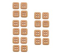 HSTWODE 11 mm Bunte Quadratische Harzknöpfe, 20 Stück, Ersatzknöpfe Für Damenblusen, Cardigans Und Oberteile (Khaki)