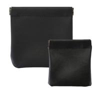 HSTWODE 1Stücke Tragbar Kleingeld Aufbewahrung, Schlüsseltasche Klein, 8 Farben verfügbar Portemonnaie Damen，8.5cm×8cm/12cm×11.5cm Farben Münzbeutel (Schwarz, S und L)