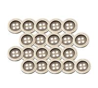HSTWODE 20 Stück Metallknöpfe mit 4 Löchern, Antik-Bronze, rund, 10-20 mm Vintage-Nähknöpfe, Für Hemd, Handnähen, Retro Britische Ersatzknöpfe für Anzug, Bluse, Jacke, Uniform (Antikbronze, 12.5mm)