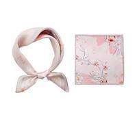 HSTWODE Seide Schal Damen 53x53 cm aus Maulbeerseide, quadratischer Seidentuch Halstuch Elegant für Alltag Party Business (1#)