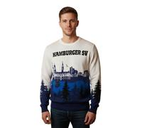 HSV Christmas Sweater „Skyline“ mit Raute - mehrfarbig L