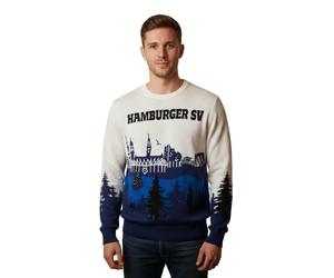 HSV Christmas Sweater „Skyline“ mit Raute - mehrfarbig L