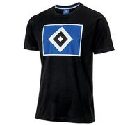 Hamburger SV T-Shirt Logo Schwarz 3XL
