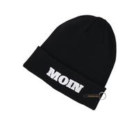 HSV Mütze Birk, Offizieller Fanartikel, Schwarze Wintermütze mit Moin-Stick & HSV-Raute, Unisex Beanie