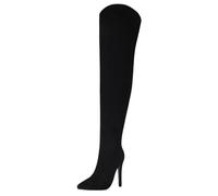 HSyc JRX Langschaft Overknee Stiefel Stiletto High Heels 12cm Absatz Lackstiefel 42.5