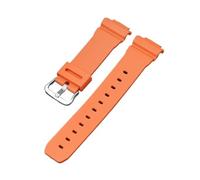 HTHRRFE 16 mm Silikon-Gummi-Uhrenarmband, kompatibel mit Casio DW-5600 GW-M5610 G-5600 GW-B5600 DW-6900 GA-2100 9052 Serie, Sport-Ersatzband, Black Buckle, Azetat, Kein Edelstein