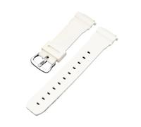 HTHRRFE 16 mm Silikon-Gummi-Uhrenarmband, kompatibel mit Casio DW-5600 GW-M5610 G-5600 GW-B5600 DW-6900 GA-2100 9052 Serie, Sport-Ersatzband, Black Buckle, Azetat, Kein Edelstein