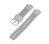 HTHRRFE 16 mm Silikon-Gummi-Uhrenarmband, kompatibel mit Casio DW-5600 GW-M5610 G-5600 GW-B5600 DW-6900 GA-2100 9052 Serie, Sport-Ersatzband, Black Buckle, Azetat, Kein Edelstein