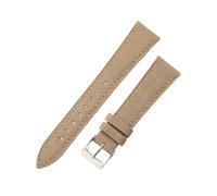 HTHRRFE 17 mm 18 mm 19 mm 20 mm 21 mm 22 mm 24 mm Schnellverschluss-Uhrenarmband aus Wachs mit Farbverlauf im Retro-Stil aus Kalbsleder for universelle Uhrenarmbänder(Khakii,22mm)