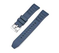 HTHRRFE 19/20/21/22/24 mm FKM-Armband, kompatibel mit Tissot, Seiko, Casio, Schnellverschluss, Fluorkautschuk-Uhrenarmband, kompatibel mit Swatch X Omega MoonSwatch(Royal blue,19mm)