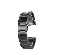 HTHRRFE 20 mm 22 mm, kompatibel mit T49905, T49963, T49953, Citizen Hamilton, mattschwarzes Edelstahl-Uhrenarmband, schnelles Metallarmband, Herrenarmband(Butterfly Black,Width 22mm)