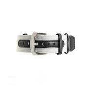 HTHRRFE 20mm 22mm gewebtes Nylon-Echtleder-Uhrenarmband, kompatibel mit Rolex Seiko Canned-Uhrenarmband Hamilton Khaki Field Retro Men(Gray-Silver,20mm)