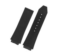 HTHRRFE 26mm * 19mm 25mm * 17mm Silikon Gummi Uhrenarmband Geeignet Kompatibel Mit Radnaben-Uhrenarmbändern Herrenarmband Von Big(B-black,26-19mm)