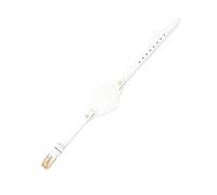 HTHRRFE 8 mm echtes Leder-Uhrenarmband, kompatibel mit Fossil ES3060 ES3565 ES2830 3077 3262 3060 4176 4119, weiches Rindsleder for Damen, kleines Armband(Bianco,Rose-K1-8mm)