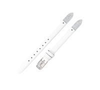 HTHRRFE Armband aus echtem Leder, modisches Damenarmband, kleines Band 8 mm, kompatibel mit Fossil ES4340 ES4119 ES4000 Uhrenarmband mit Schraube(Bianco,Rose-K1-8mm)