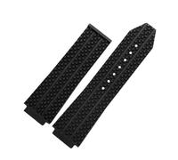 HTHRRFE Armband kompatibel mit Big Bang Classic Serie, 17 mm - 25 mm, Gummi, Schwarz/Blau, Uhrenarmband, wasserdichtes Silikonarmband, Uhrenzubehör, 19-26mm, Azetat, Kein Edelstein