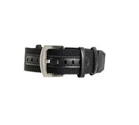 HTHRRFE Atmungsaktive, freundliche Nylon-Uhrenarmbänder, kompatibel mit Rolex Seiko Hamilton Omega Khaki Field Retro, wasserdichtes Schweißdacharmband 20 22 mm(Black-Steel,22mm)