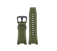 HTHRRFE Canvas-Leder-Uhrenarmband, kompatibel mit Casio GST-B100 S130 W300GL 400G W330 GST-W120L S120 W130L S100-Serie, Uhrenzubehör