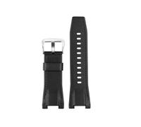 HTHRRFE Canvas-Leder-Uhrenarmband, kompatibel mit Casio GST-B100 S130 W300GL 400G W330 GST-W120L S120 W130L S100-Serie, Uhrenzubehör