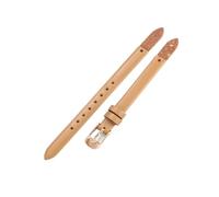 HTHRRFE Echtes Lederarmband, kompatibel mit Fossil Es4119 Es4000 ES4340 ES4119 ES4000 Uhrenarmband, Uhrenarmband, U-förmige Schnittstelle, 8 mm(Apricot-Rose-K1)