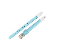 HTHRRFE Echtes Lederarmband, kompatibel mit Fossil Es4119 Es4000 ES4340 ES4119 ES4000 Uhrenarmband, Uhrenarmband, U-förmige Schnittstelle, 8 mm(Light blue-Rose-K1)