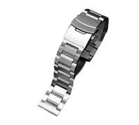 HTHRRFE Edelstahlarmband, kompatibel mit Citizen Eco-Drive Bm8475/7405, kompatibel mit orangefarbenem Tissot Speed Chi Black 22 mm 23 mm Armband(GD-02-silver,18mm)