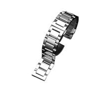 HTHRRFE Edelstahlarmband, kompatibel mit Citizen Eco-Drive Bm8475/7405, kompatibel mit orangefarbenem Tissot Speed Chi Black 22 mm 23 mm Armband(GD-01-Bright-silver,24mm)