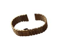 HTHRRFE Gold Uhrenarmbänder Edelstahl 14mm 16mm 18mm 20mm 22mm Quarzuhr Armband Armband Band Zubehör dünnere Herren Damen(14mm)