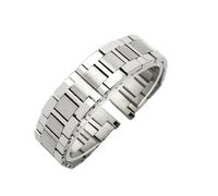 HTHRRFE Kompatibel mit Cartier Solo Ronde Series Stahlarmband Watchchain W5200014 Herren- und Damen-Uhrenarmband mit flacher Schnittstelle 16-23 mm(16mm)