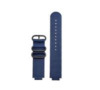 HTHRRFE Kompatibel mit Casio GBA-800-1A GBA-800-7A GBA-800 GMA-B800 GA-800 GBD-800 GA110 Nylon Canvas Uhrenarmband Herren Sportarmband 16 mm(Blue black)