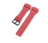 HTHRRFE Kompatibel mit Casio MCW-200H AE-1400 Herren-Uhrenarmband aus Silikon, erhöhte Schnittstelle, Kunstharz-Uhrenarmband, original, wasserdicht, schweißfest, 20 mm(Red-BK-K5)