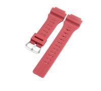 HTHRRFE Kompatibel mit Casio MCW-200H AE-1400 Herren-Uhrenarmband aus Silikon, erhöhte Schnittstelle, Kunstharz-Uhrenarmband, original, wasserdicht, schweißfest, 20 mm(Red-ST-K5)