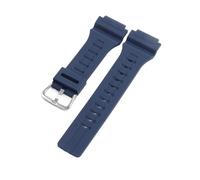 HTHRRFE Kompatibel mit Casio MCW-200H AE-1400 Herren-Uhrenarmband aus Silikon, erhöhte Schnittstelle, Kunstharz-Uhrenarmband, original, wasserdicht, schweißfest, 20 mm(Dark Blue-ST-K5)