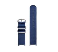 HTHRRFE Kompatibel mit Casio PROTREK Series Mountaineering PRW-7000 PRW-7000FC Modifiziertes Canvas-Nylon-Uhrenarmband for Herren(Blue silver)