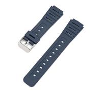 HTHRRFE Kompatibel mit Casio Watch CA-53W CA-61W FT-100W W-520U Armband Harzarmband Konvexes wasserdichtes Armband Herrenarmband mit Werkzeugzubehör(Blue-S clasp)