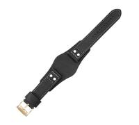 HTHRRFE Kompatibel mit Fossil Ch3051 Ch2564 Ch2565 Ch2891 Serie. Tablett aus echtem Leder, integriertes Rindsleder, wasserdicht, weich, bequem, 22 mm Armband(Black(PW)-Rose-K8)