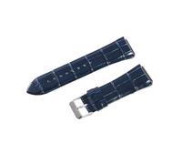 HTHRRFE Kompatibel mit Guess W0040G1W0040G2W0040G3-Serie Herren-Armbanduhren mit blauer Roségold-Schnalle und 22-mm-Kuh-Echtleder-Uhrenarmbändern mit Nadelschnalle(Blue-ST-K1)