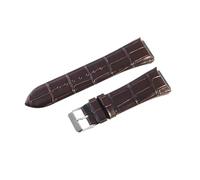 HTHRRFE Kompatibel mit Guess W0040G1W0040G2W0040G3-Serie Herren-Armbanduhren mit blauer Roségold-Schnalle und 22-mm-Kuh-Echtleder-Uhrenarmbändern mit Nadelschnalle(Coffee-ST-K1)