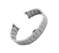 HTHRRFE Kompatibel mit Tissot 1853 Haozhi Serie T086 Uhrenarmband T086407A T086408A Gebogenes Ende Massiv Edelstahlarmband Uhrenkette Herren 22mm(Silver rose gold)