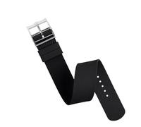 HTHRRFE Kompatibel mit Tudor Black Bay FXD-Serie M25707 M79363N Fluorkautschukarmband 20 mm 21 mm 22 mm Kompatibel mit Omega IWC Rolex Gummiarmband(Black Silver,20mm width)