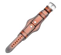 HTHRRFE Leder-Retro-Armband, handgebürstet, Uhrenkette, Basis-Stil, Lederarmband, kompatibel mit Fossil Panerai Rolex Tudor Uhrenzubehör 18, 20, 22, 18 mm, Azetat, Kein Edelstein