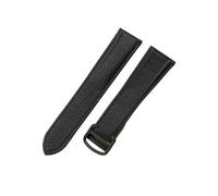 HTHRRFE Litchi-Lederarmband, kompatibel mit Cartier SOLO RONDE DE Lychee Grain Strap Leder 20 23 25 mm Uhrenzubehör(Black-Black-Z4,16mm)
