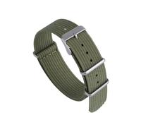 HTHRRFE Passend for NATO Allinone NATO Finewoven Nylon Woven Canvas Strap 18mm 19mm 20mm 22mm Style Atmungsaktivand Waterproof(Army green,22mm)