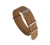 HTHRRFE Passend for NATO Allinone NATO Finewoven Nylon Woven Canvas Strap 18mm 19mm 20mm 22mm Style Atmungsaktivand Waterproof(Brown,20mm)