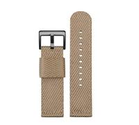 HTHRRFE Schnellverschluss-Nylonband, kompatibel mit Casio PROTREK PRW-6600 PRG-600YB PRG-650 GA2000, Herren-Sportarmband aus wasserdichtem Segeltuch, 24 m(Khaki black buckle)